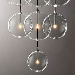 Globe Glass Modern Cluster Chandelier 44"