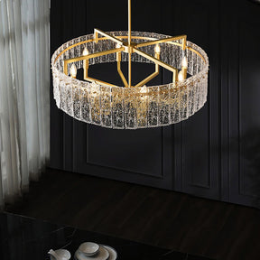 Flake Crystal Round chandelier 24" 32" 40"