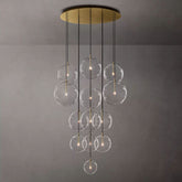 Globe Glass Modern Cluster Chandelier 44"