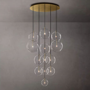 Globe Glass Modern Cluster Chandelier 44"