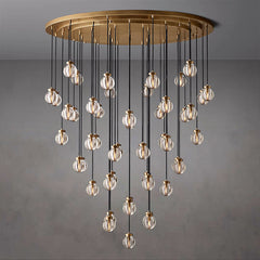 Pearl Round Chandelier D 60"
