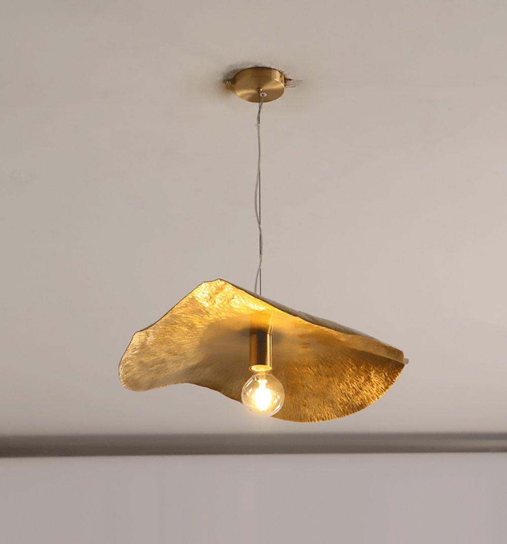 Naniv Brass Shade Hammered Pendant Light