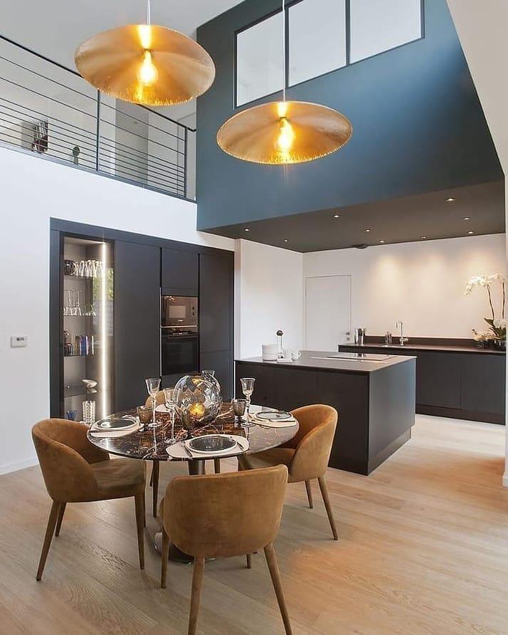 Naniv Brass Shade Hammered Pendant Light