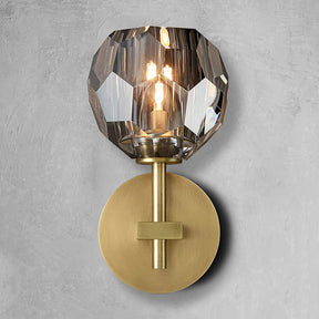 Belle De Crystal Ball Short Wall Sconce