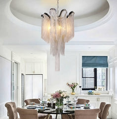 Teresa Cadena Chain Tassel Ceiling Light Fixture
