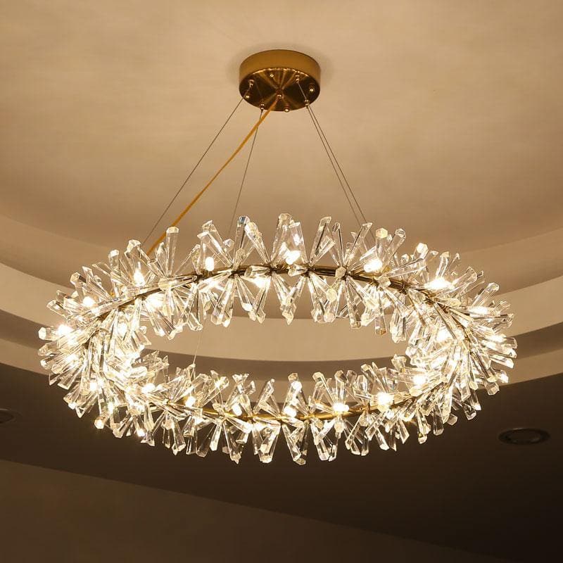 Modern Stylish Ring Crystal Chandelier 24" 32" 40"D