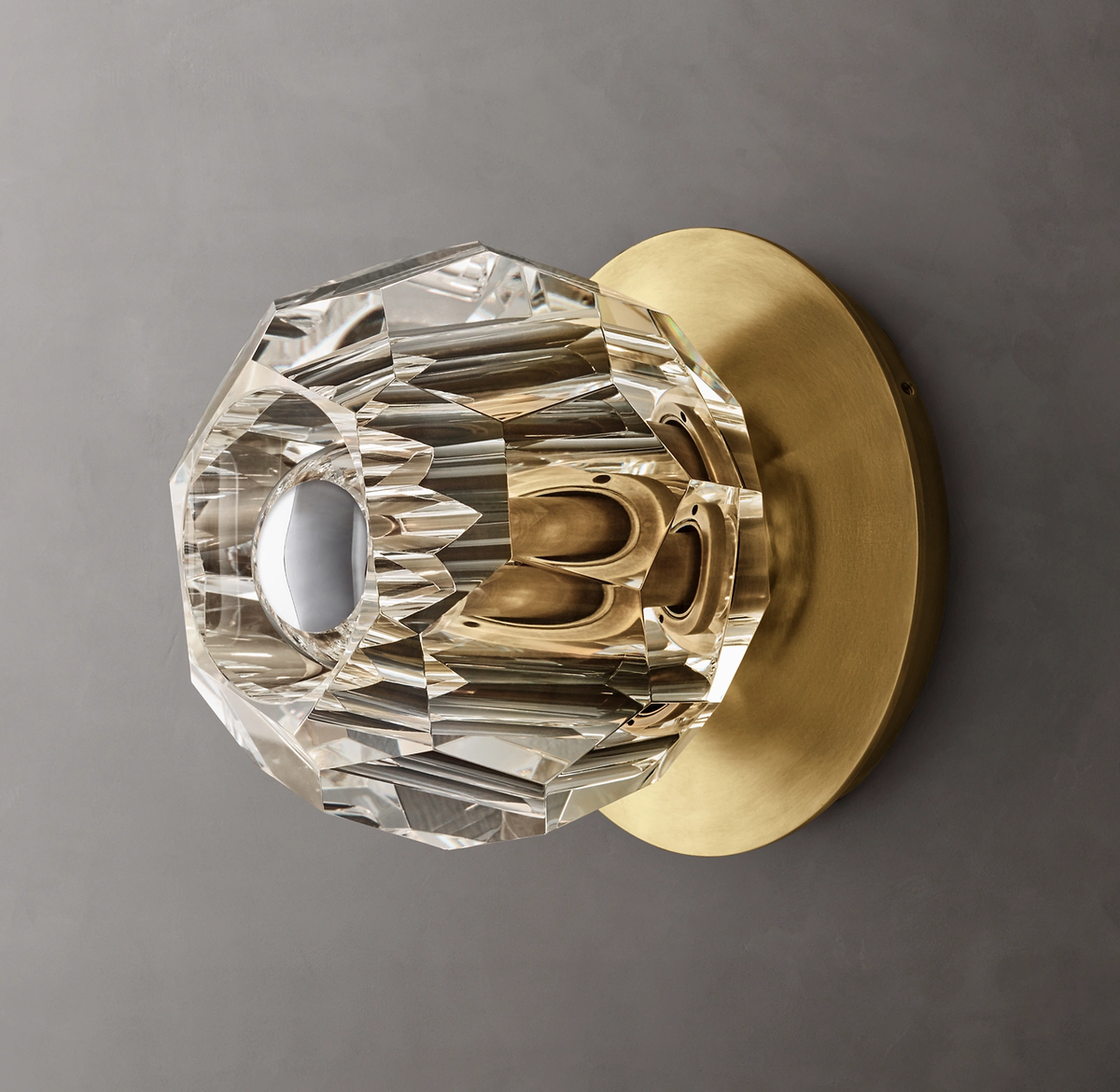 Belle De Crystal Ball Petite Wall Sconce