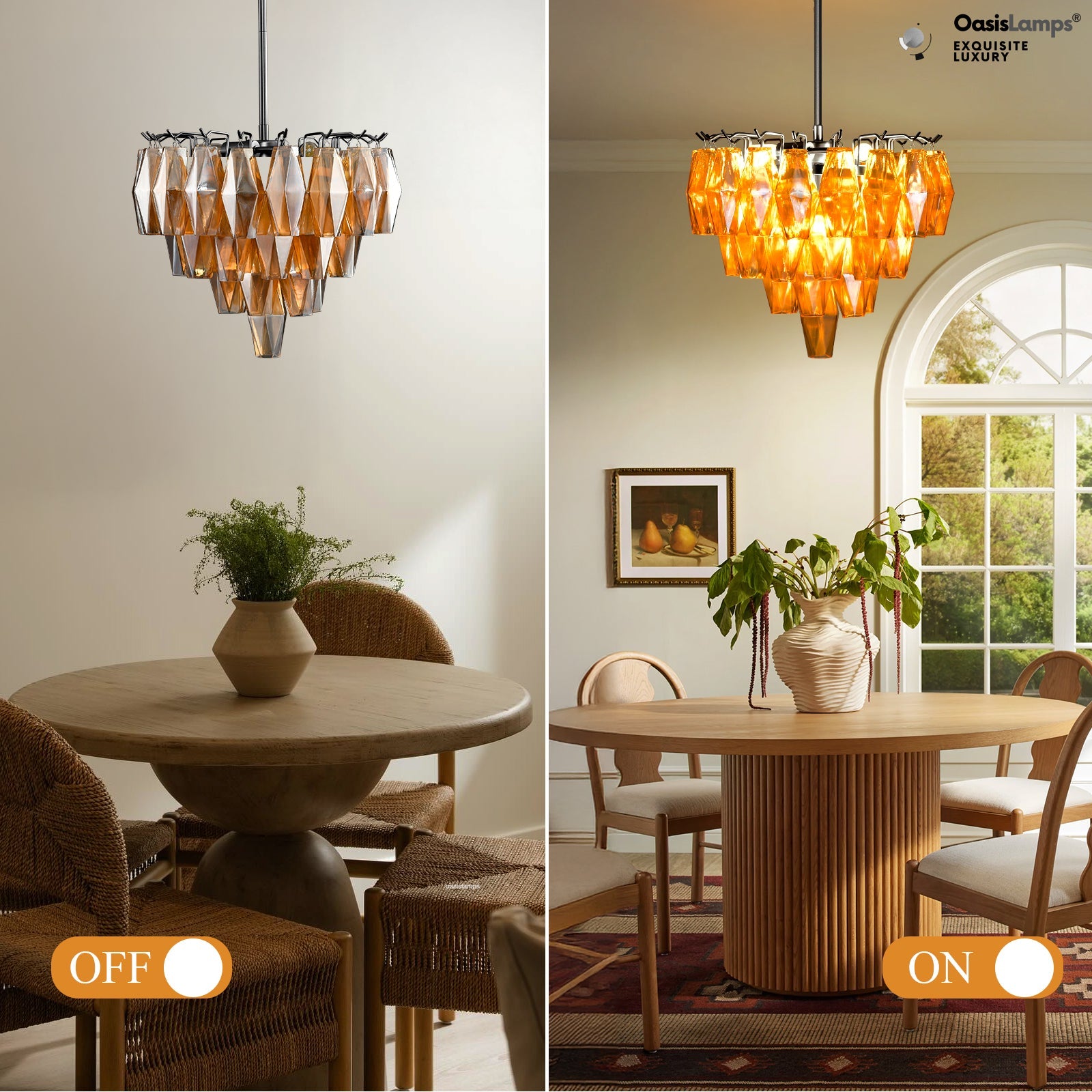 Celestial Drop Pendant 17"D#color_black