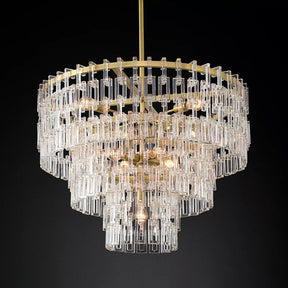 Marignac Crystal Chain  Multi-Tier Round Chandelier 36" 48" 60"