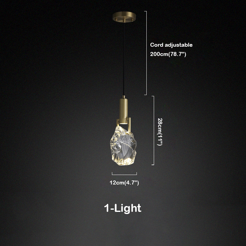 Irregular Crystal Pendant Lighting