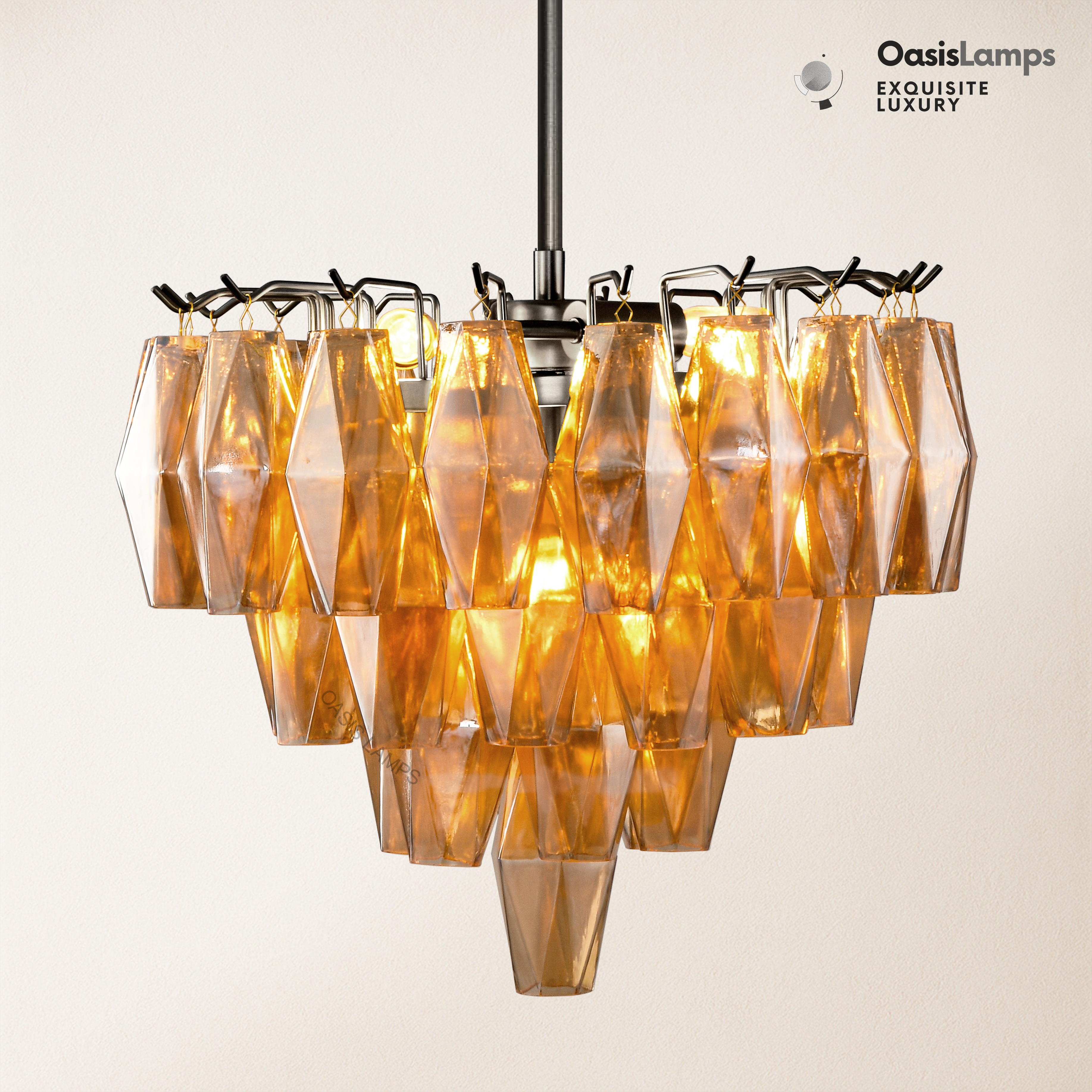 Celestial Drop Pendant 17"D#color_black