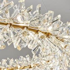 Modern Stylish Ring Crystal Chandelier 24" 32" 40"D
