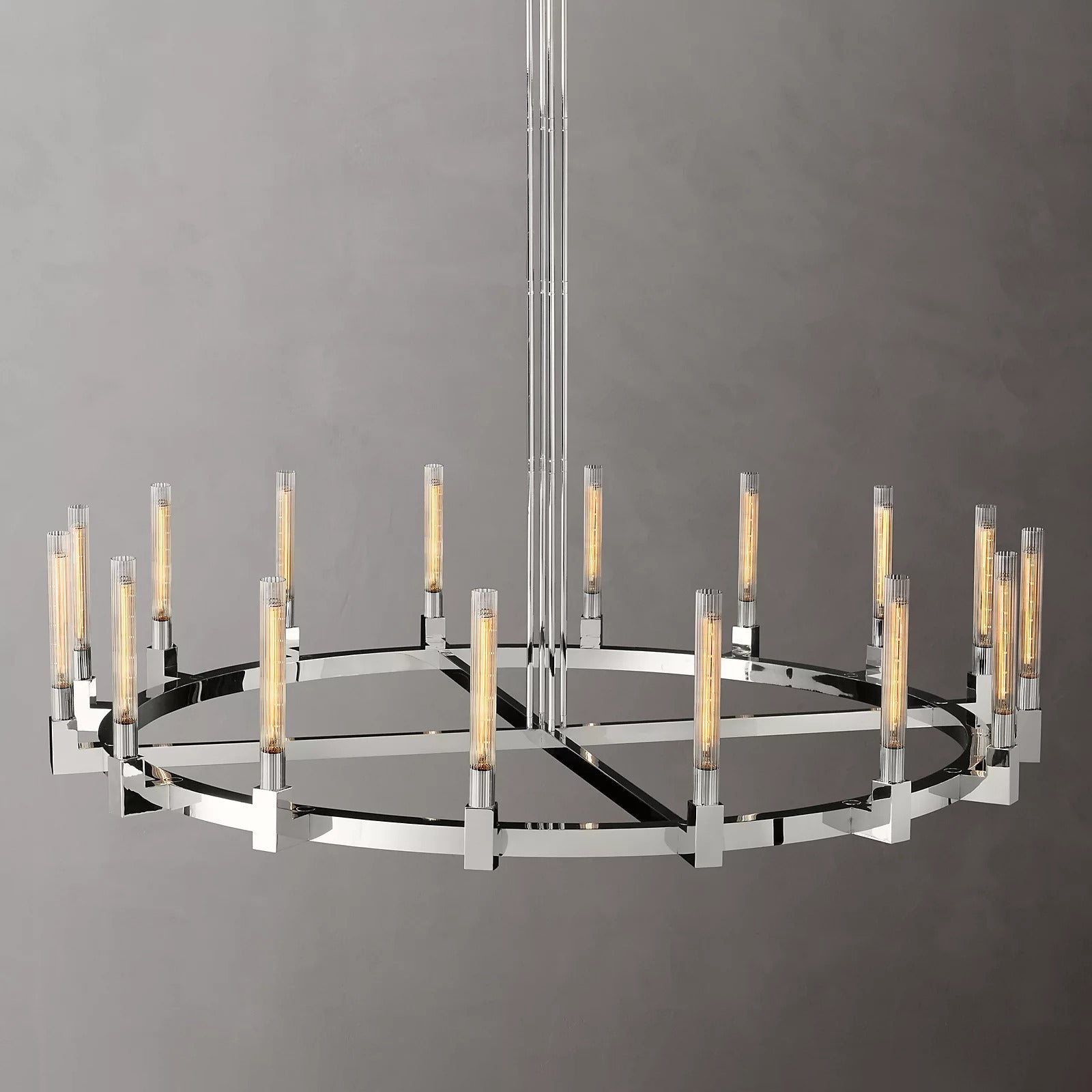 Clean Lines Round Chandelier D 72"