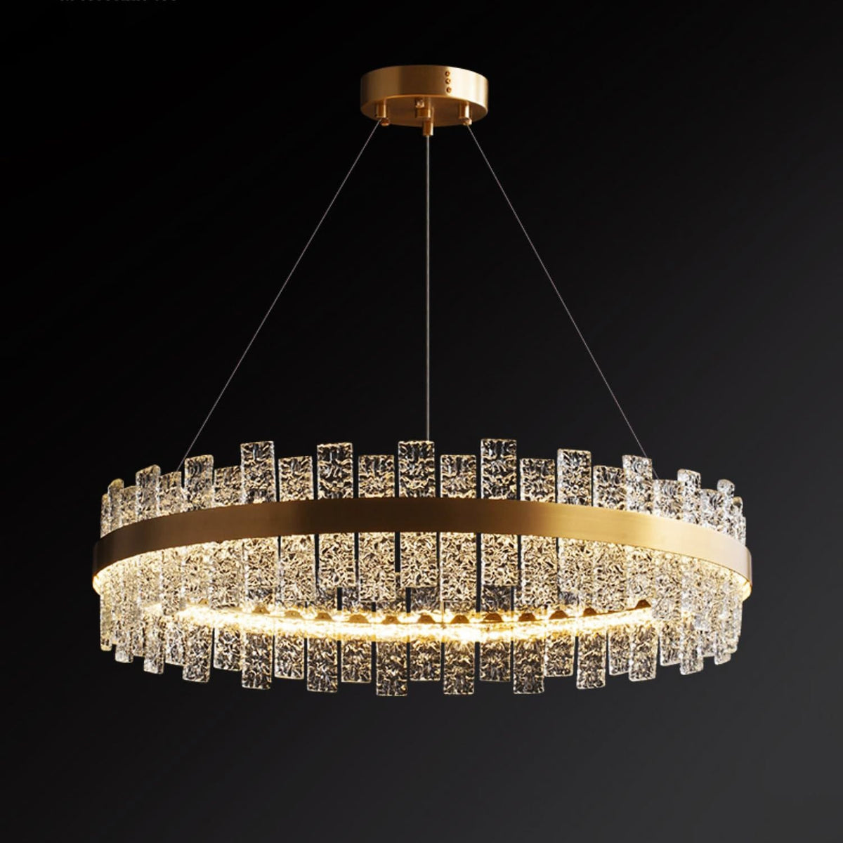 Flake Modern style Round crystal chandelier 32" 39"