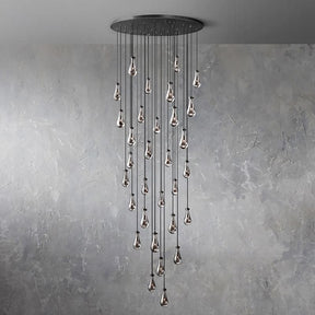 Customize-Raindrop Round Chandelier D 72"