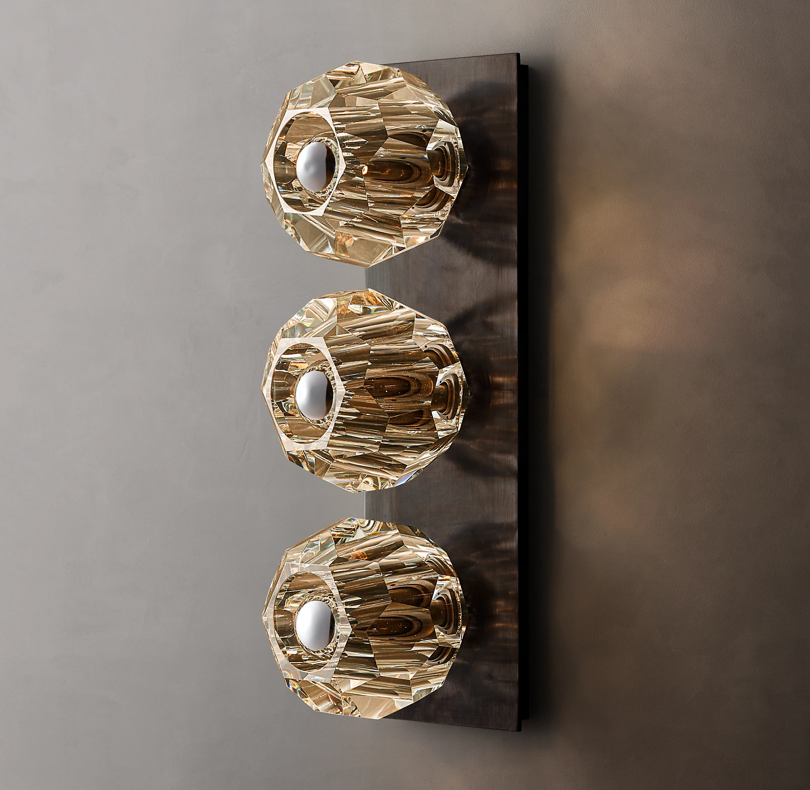 Belle De Crystal Ball Linear Wall Sconce