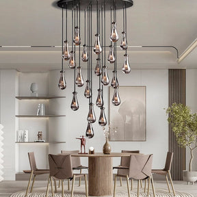 Raindrop Round Chandelier  47"