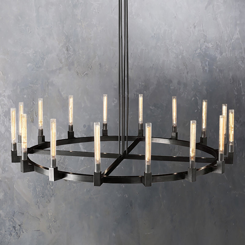 Clean Lines Round Chandelier D 72"