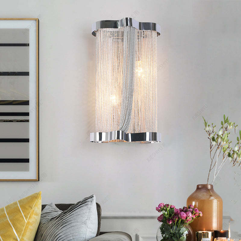 Irregular Chain Tassel Wall Sconce 14.1"H