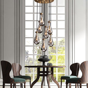 Raindrop Round Chandelier 18"