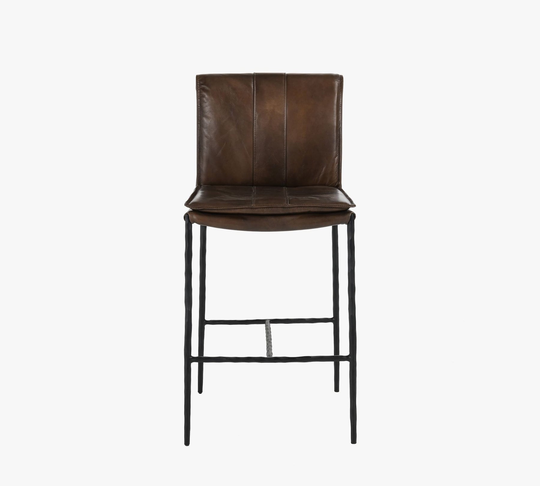 Eugia Leather Stool  39'' 43''H