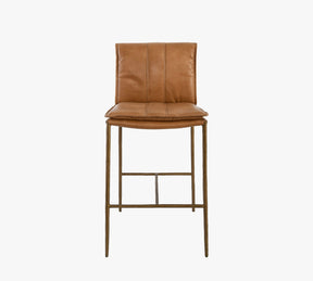 Eugia Leather Stool  39'' 43''H