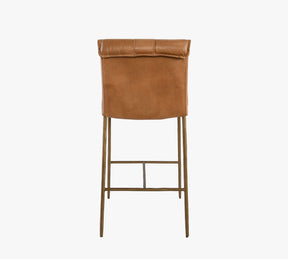 Eugia Leather Stool  39'' 43''H