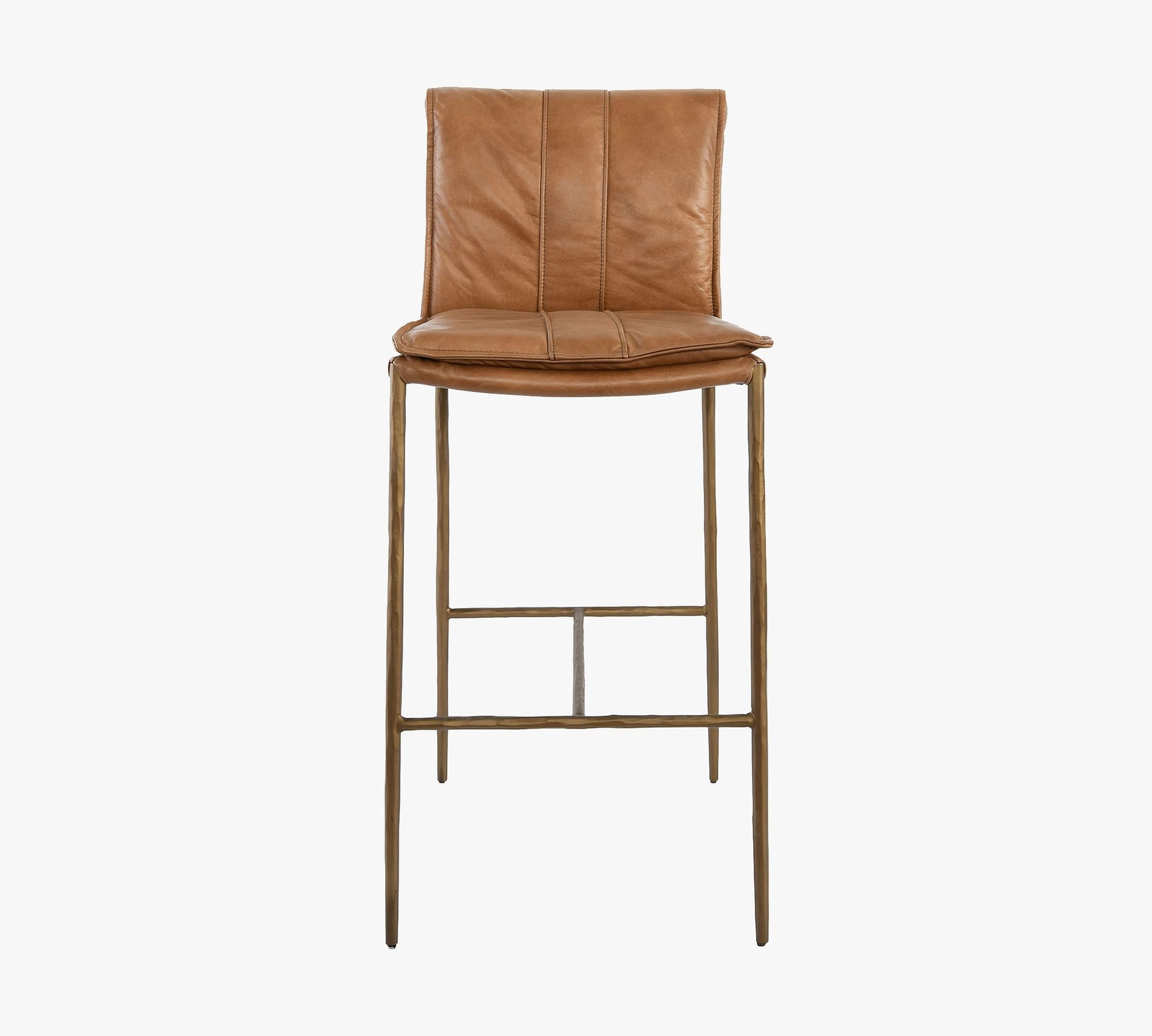 Eugia Leather Stool  39'' 43''H