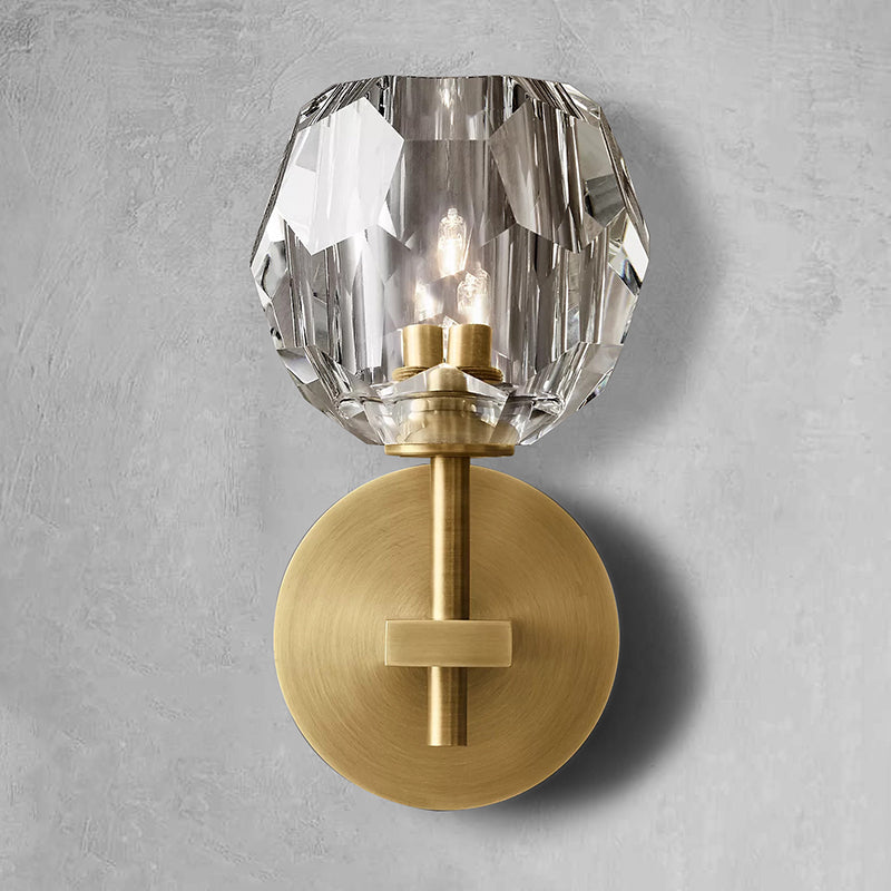 Belle De Crystal Ball Short Wall Sconce