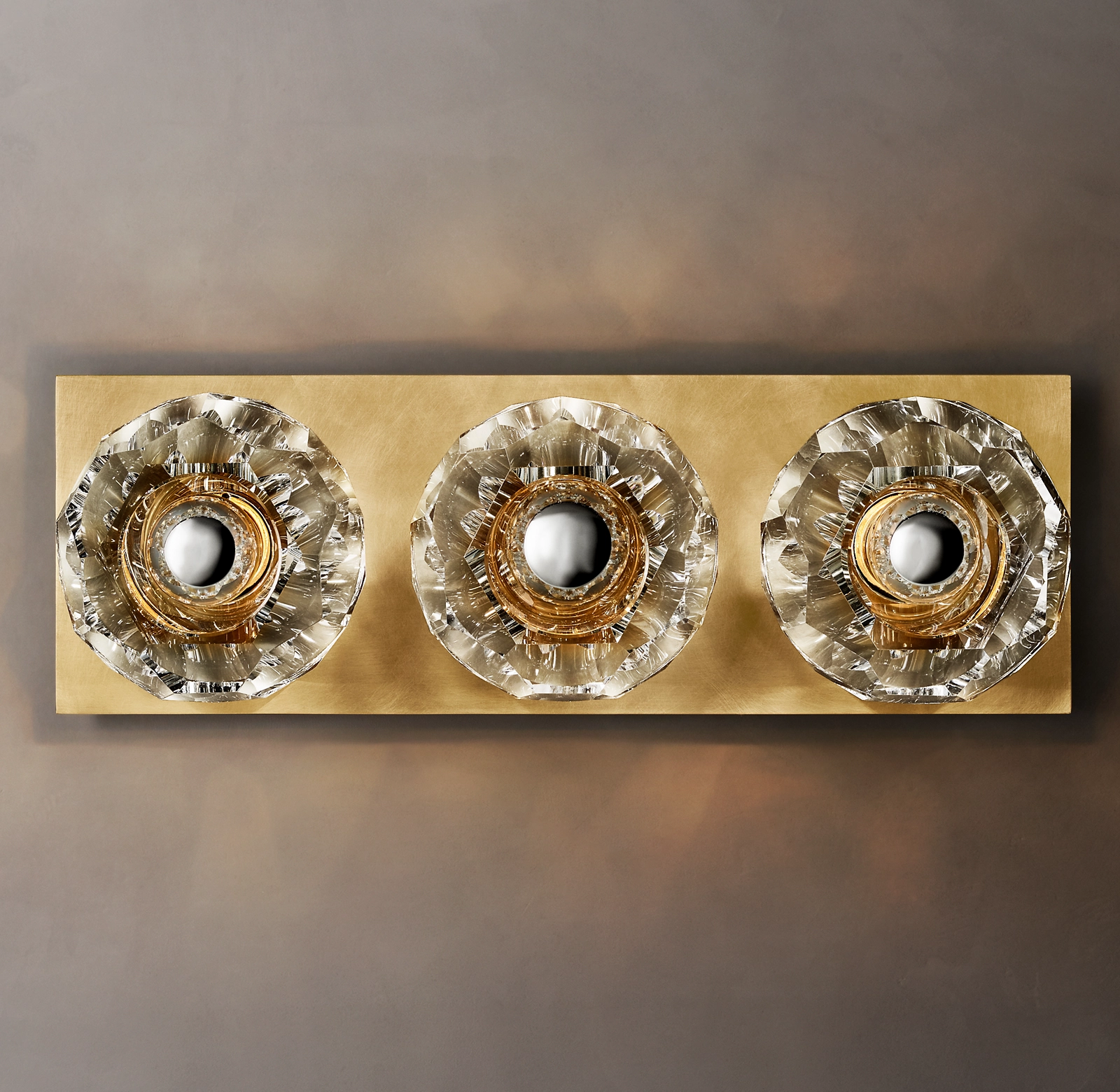 Belle De Crystal Ball Linear Wall Sconce