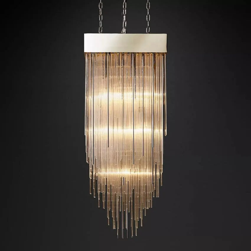 Cascade Square & Rectangular Chandelier D 20'' 30'' 54''