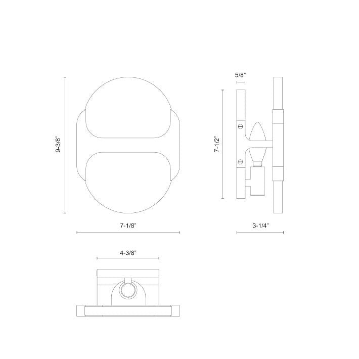 Odin Alabaster Medium Wall Sconce 14"HOdin Alabaster Large Wall Sconce 17"H