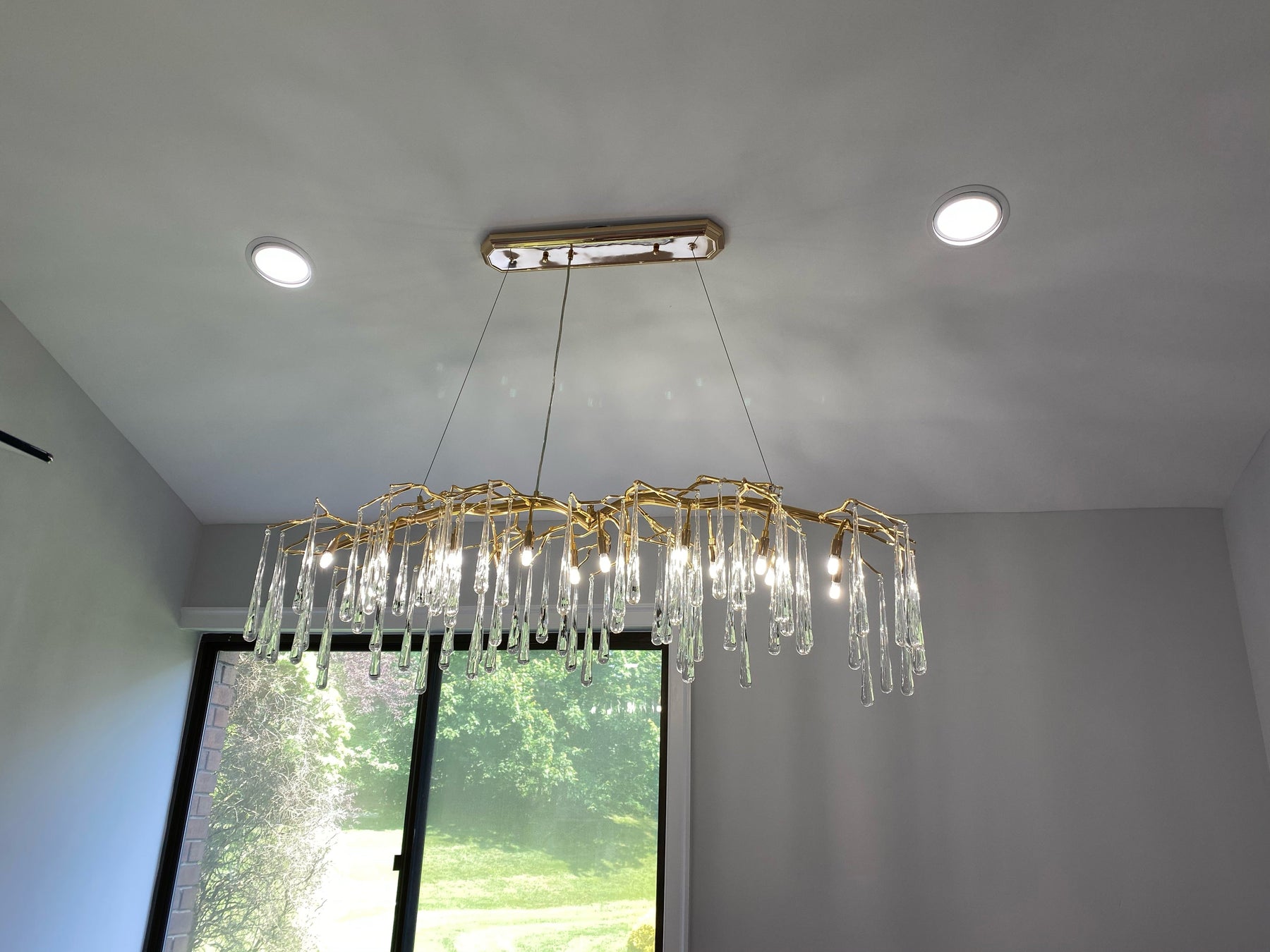 Lio Linear Organic Branch  Chandelier