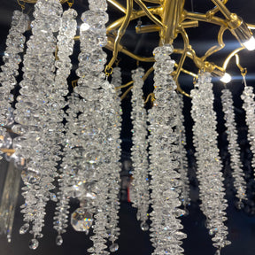 Kathryn Crystal Rainfall Linear Branch Chandelier