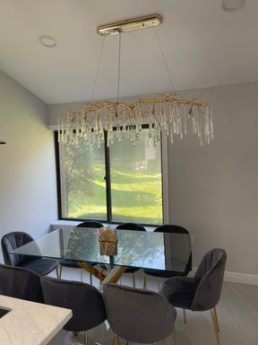 Lio Linear Organic Branch  Chandelier