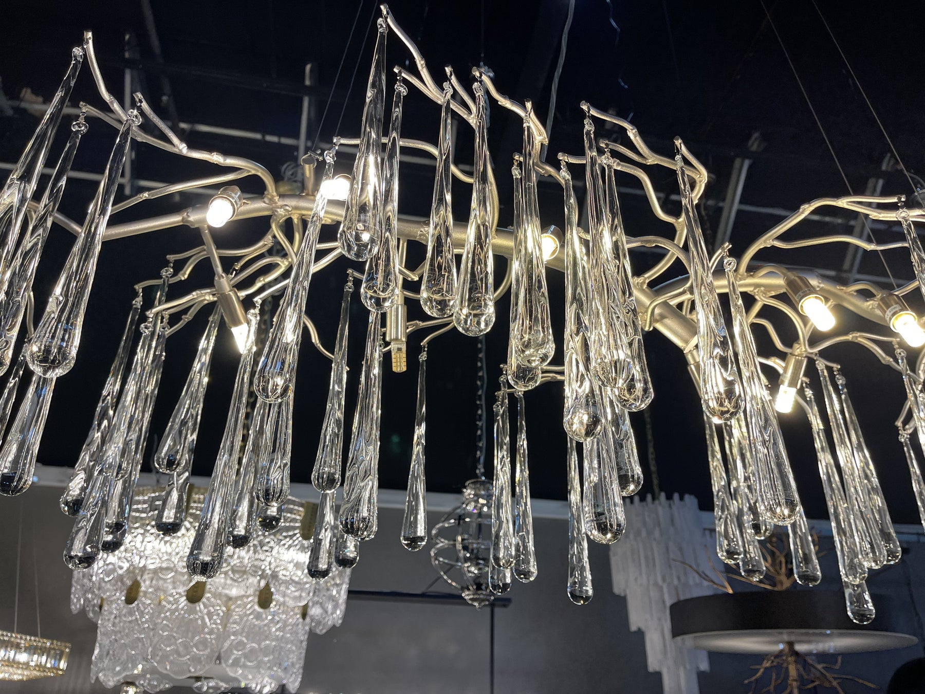 Lio Linear Organic Branch  Chandelier