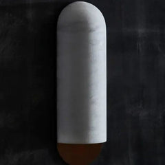 Alabaster Curved and Elongated Wall Sconces 14''H