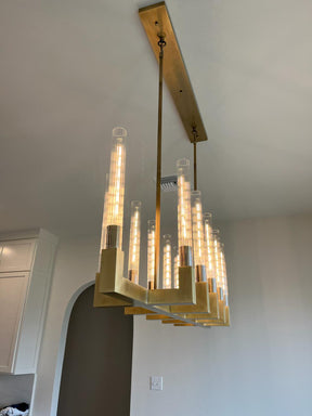 Clean Lines Linear Chandelier 55'' 67''