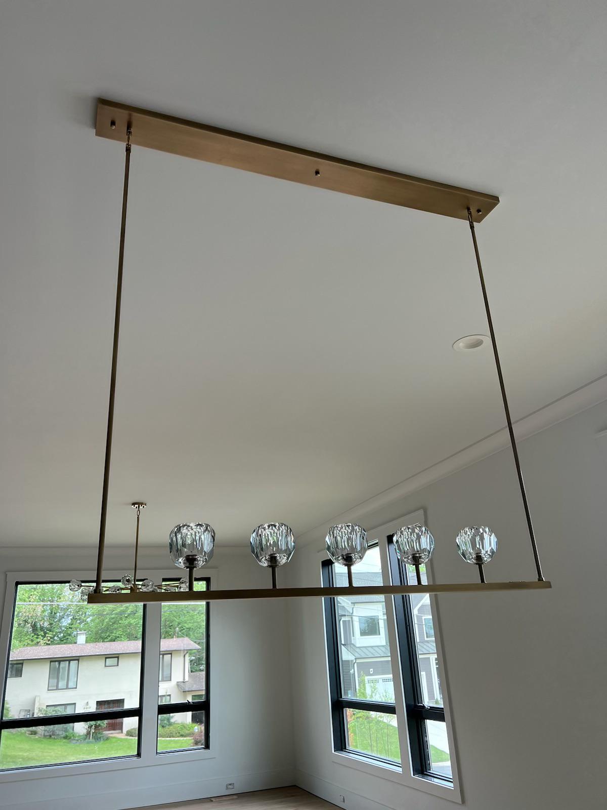 Belle Linear chandelier 48" 60"