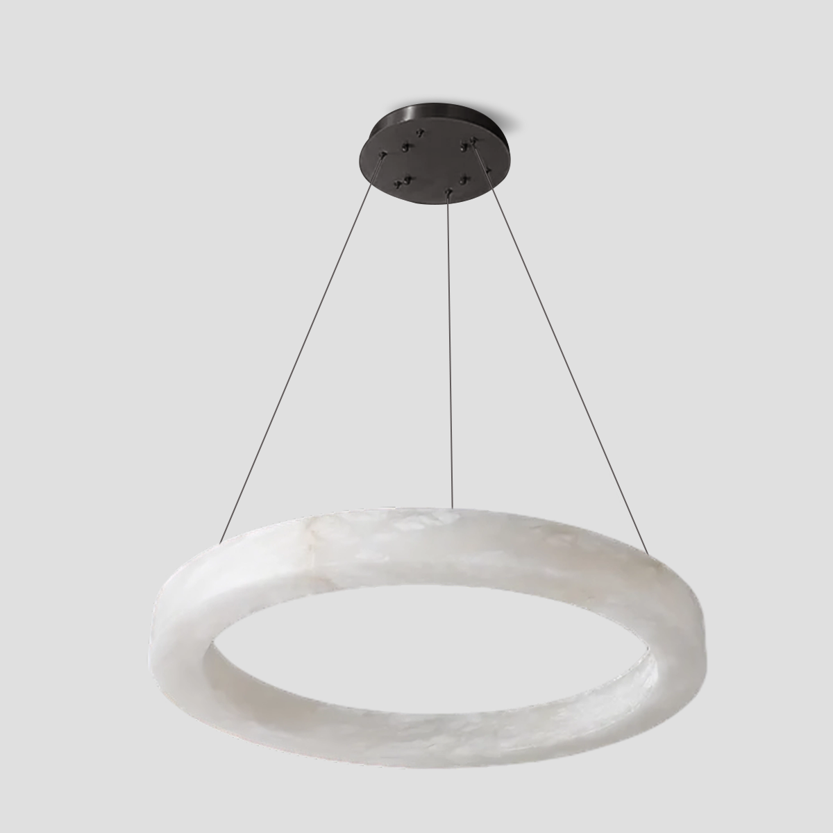 Theseus Alabaster Round Chandelier 19'' 27'' 36'' 60''D