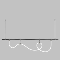 Dining Room/Living RoomLinear Soft Lamp Tube Chandelier