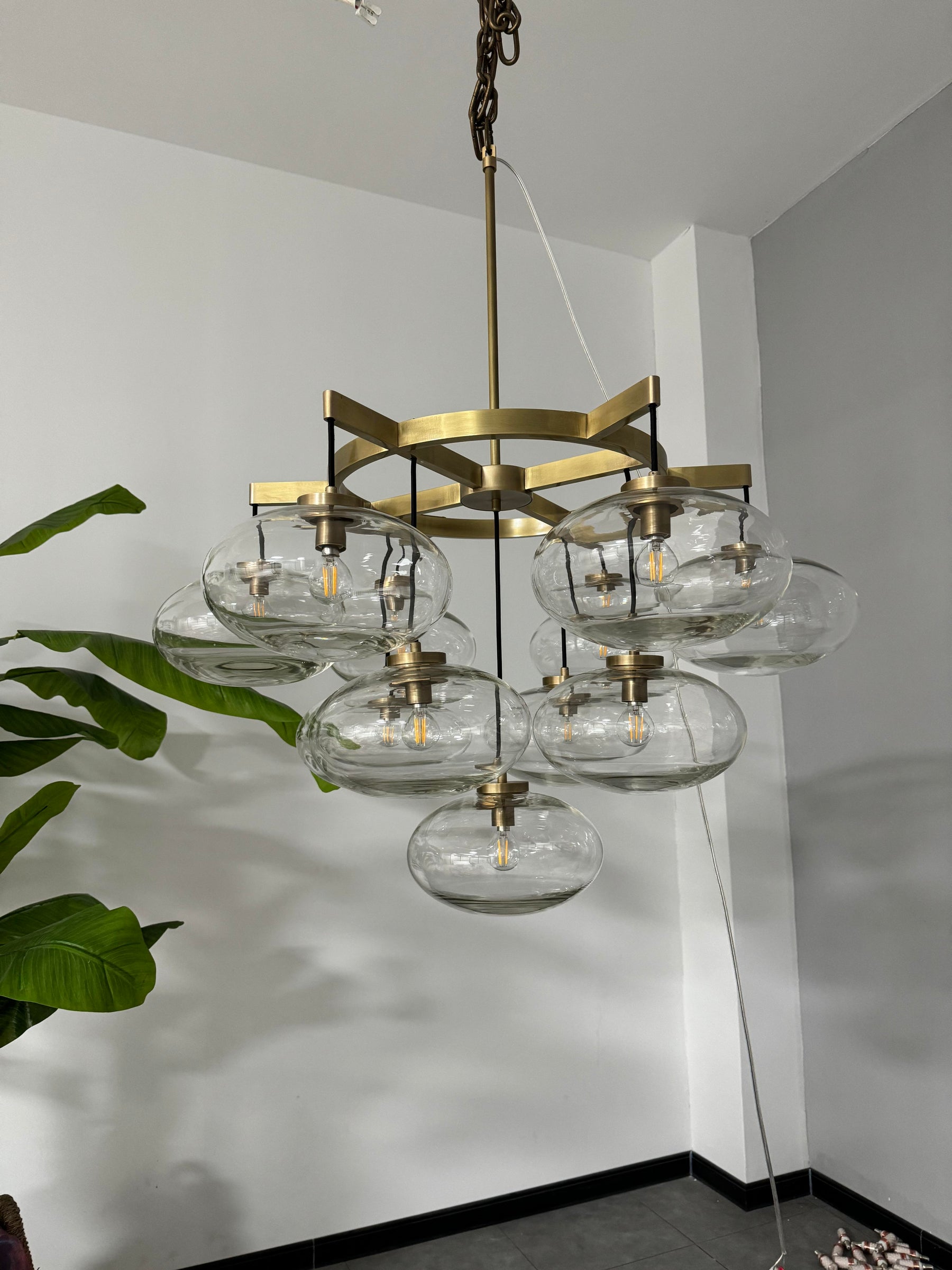 Cabretta round chandelier 36''