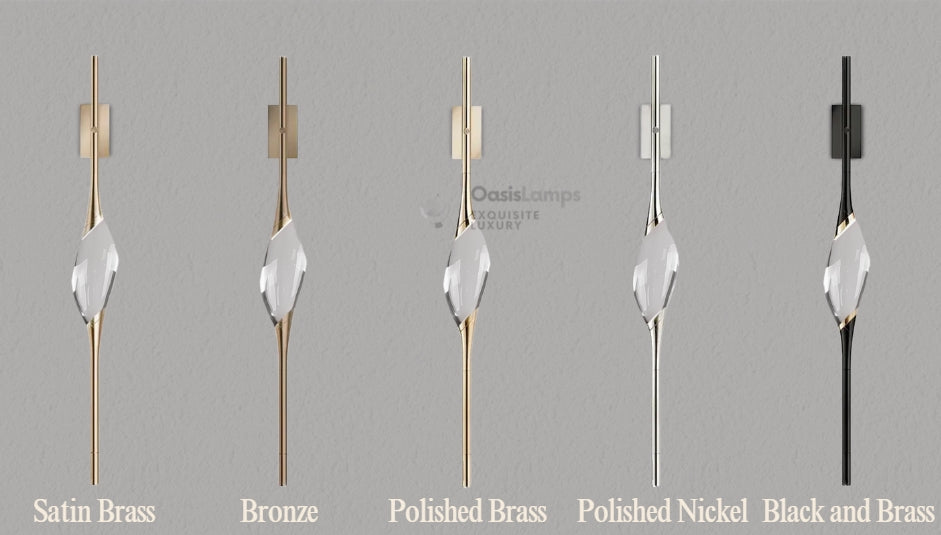 PEZEO SINGLE CRYSTAL WALL SCONCEPEZZE SINGLE CRYSTAL WALL SCONCE