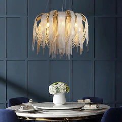 Teresa Cadena Chain Tassel Modern Chandelier