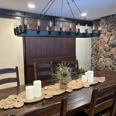 Vintage Filament Round Chandelier 26" 38" 50" 63" 73" 38" 50" 63" 71"