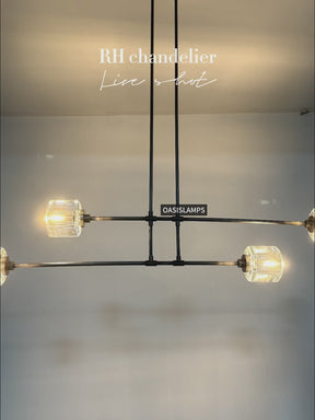 Demaret Double and Single Linear Chandelier 54'' 72''