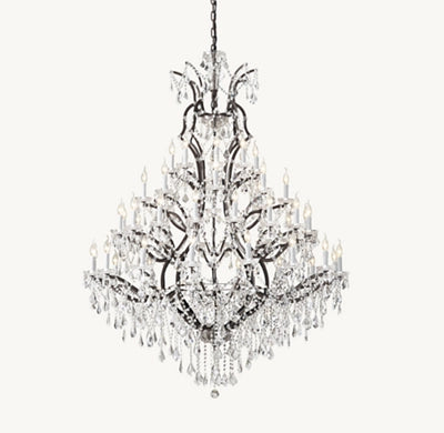 Roococo Round crystal chandelier 18" 28" 33" 40" 60" 101"