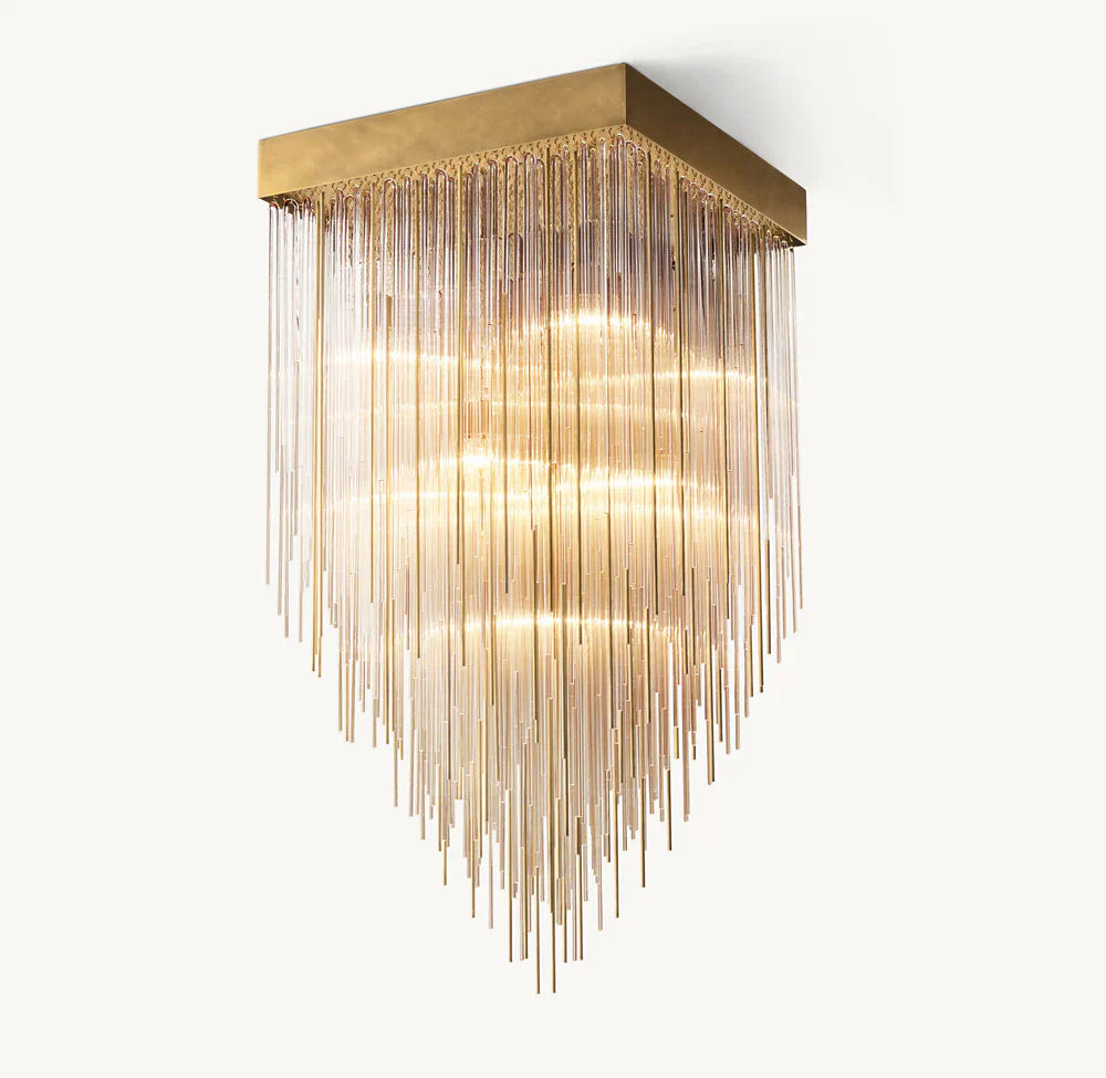CASCADA SQUARE CHANDELIER 30"