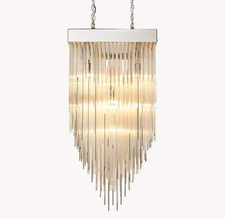 Cascade Square & Rectangular Chandelier D 20'' 30'' 54''