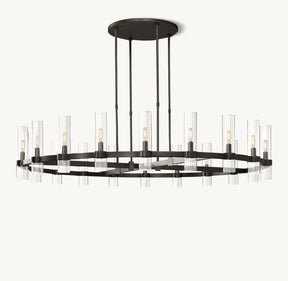 Ravelle Blown Round Chandelier 36" 48" 60"